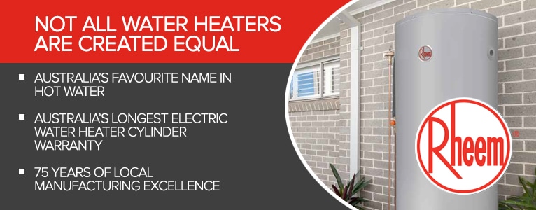 rheem hot water heater information