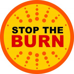 stop the burn logo