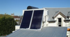roof mounted solar hot water