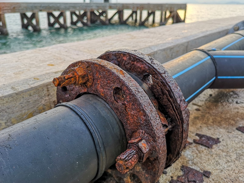 copper corrosion in saltwater