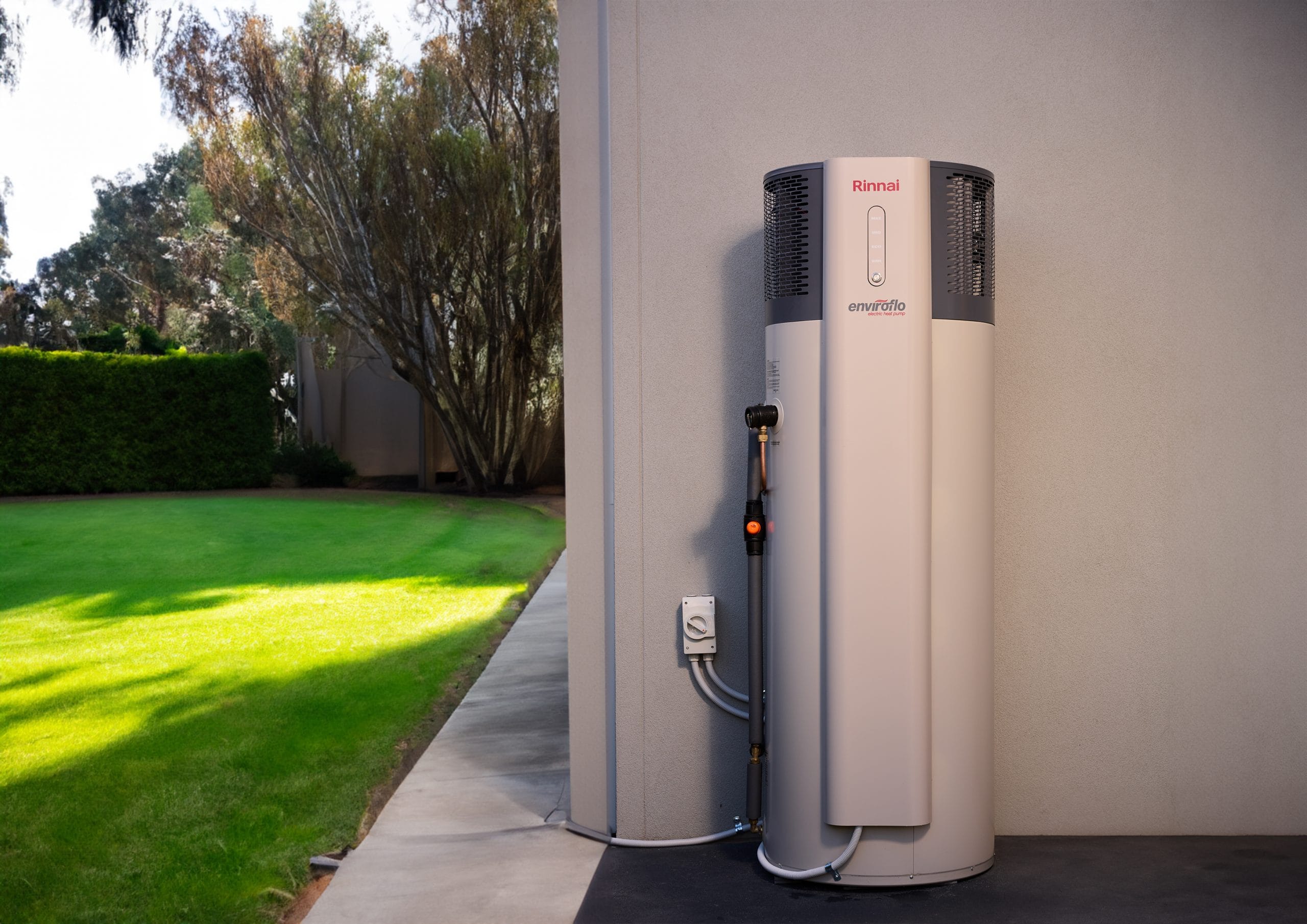 new Rinnai heat pump hot water system